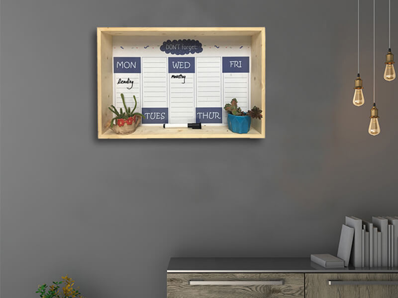 Framed Erasable Magnetic Shelf