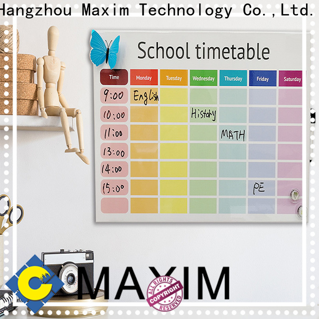 Maxim Wall Art good quality weekly planner board design for shop