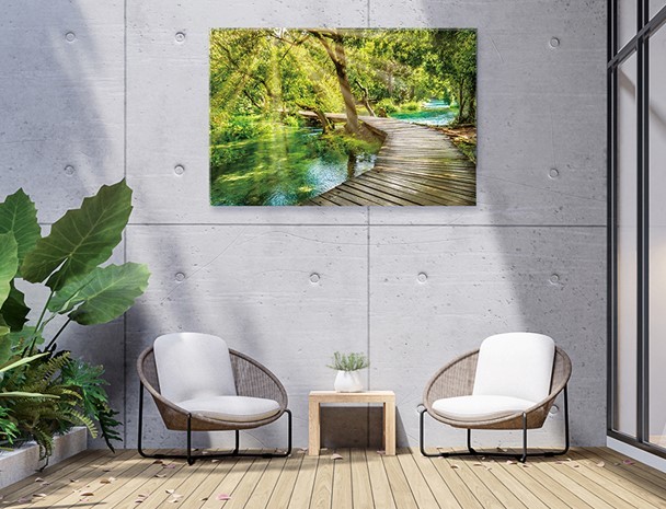Outdoor Canvas Art 100% waterproof for all-weather use Perfect for decorating patios, courtyards, sun rooms, gardens, exterior walls, verandas, fences