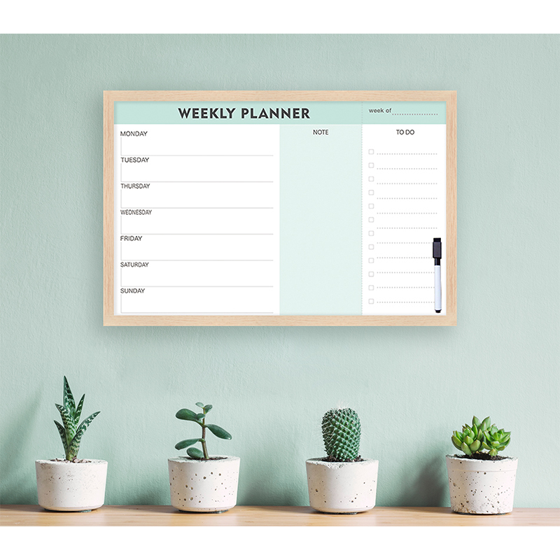 Erasable canvas board writing board weekly planner monthly planner