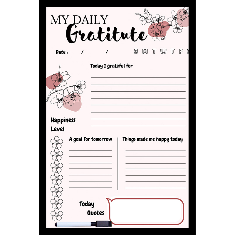 Weekly planner Erasable canvas board monthly planner writing board